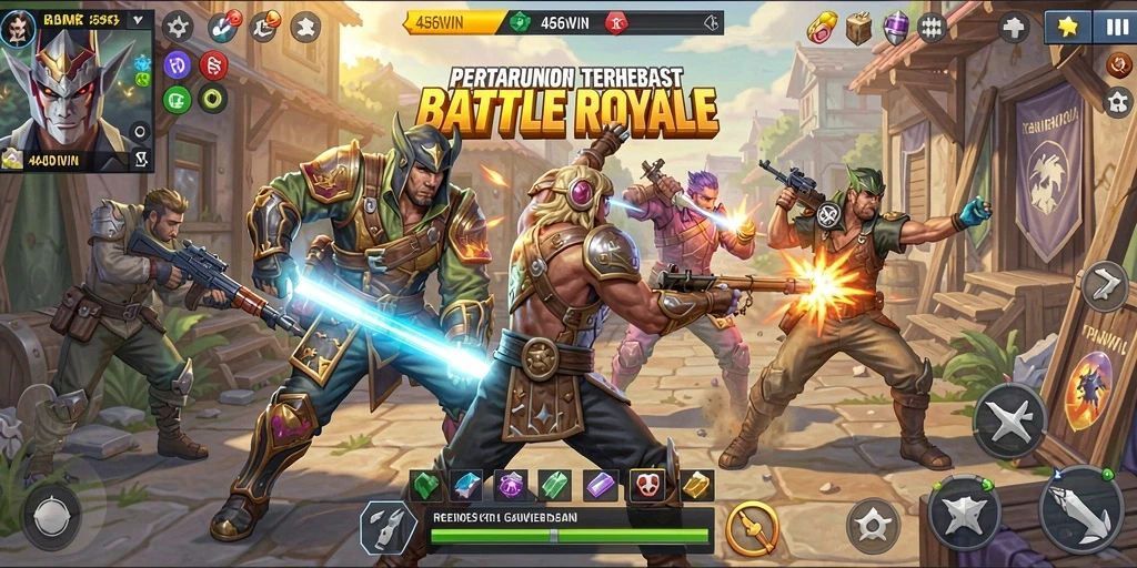 Gameplay intens dari 456WIN dalam aksi Battle Royale.