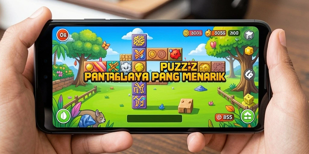 Screenshot utama 8055 menunjukkan tampilan gameplay Puzzle yang menarik.