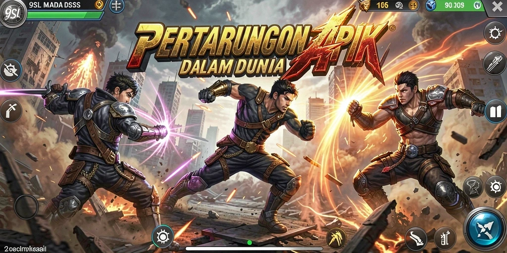 Gameplay aksi yang mendebarkan dari 9SL dengan pertarungan seru.