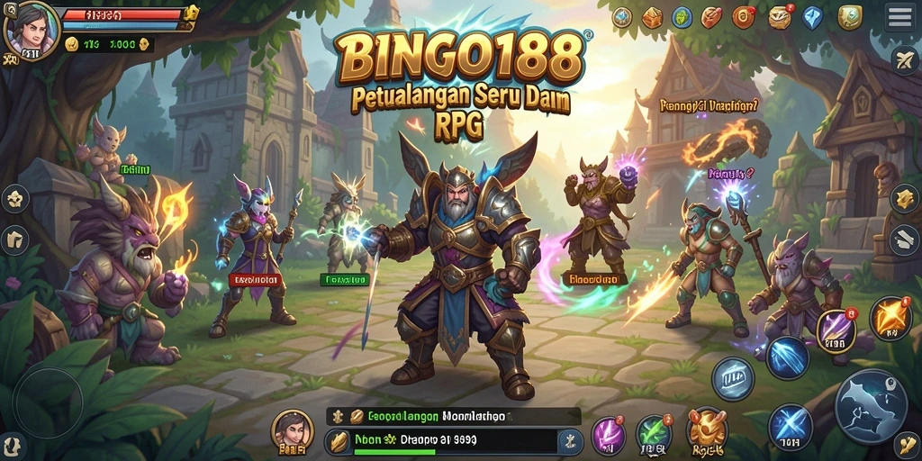 Gameplay BINGO188 yang menakjubkan dengan petualangan RPG seru.