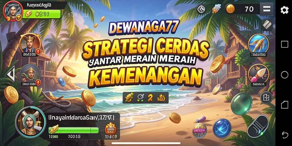 Tampilan gameplay DEWANAGA77 dalam pertempuran strategi yang mendebarkan.