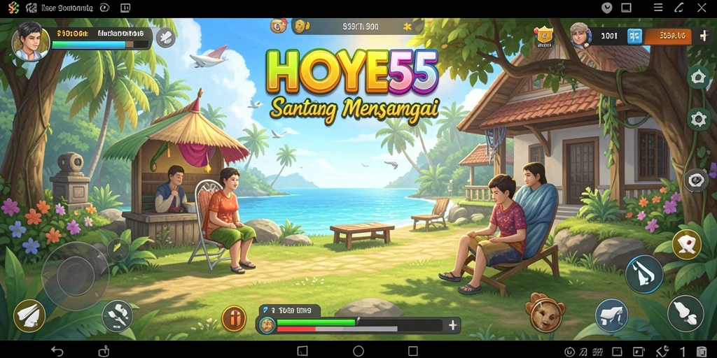 Gameplay HOYE55 yang santai dan menghibur.