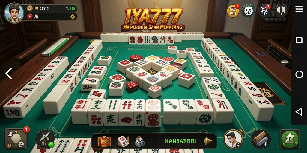 Tampilan gameplay Mahjong yang seru di IYA777.