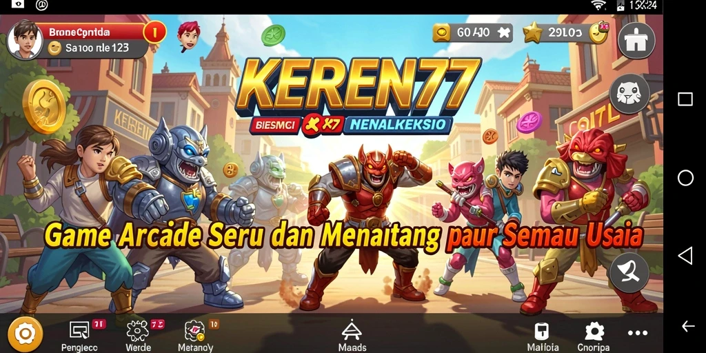 Tampilan gameplay seru dan dinamis dari KEREN77.