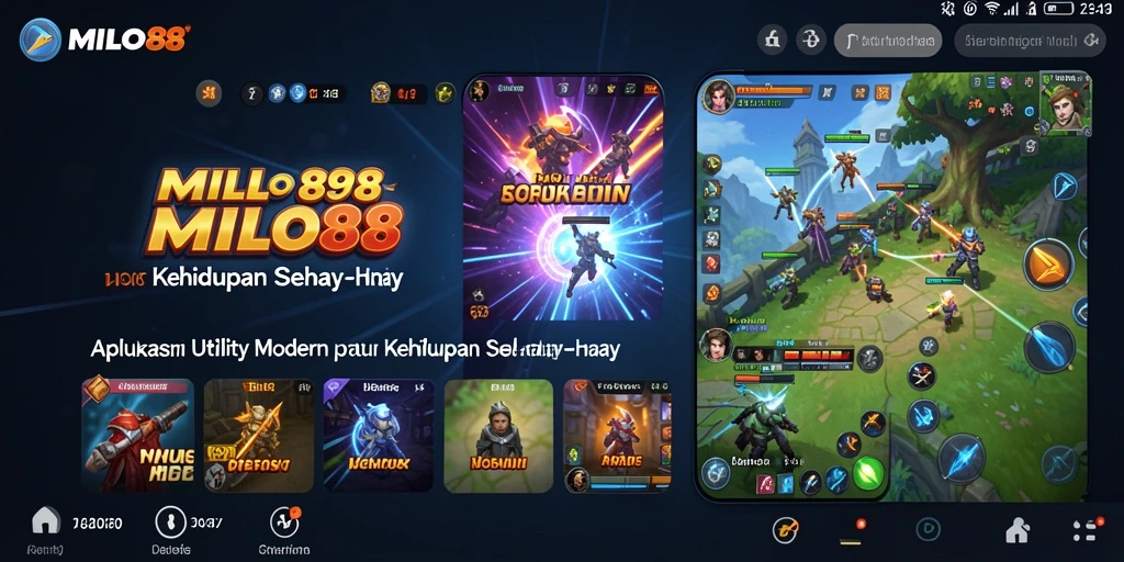 Screenshot utama dari MILO88 menampilkan antarmuka yang user-friendly.