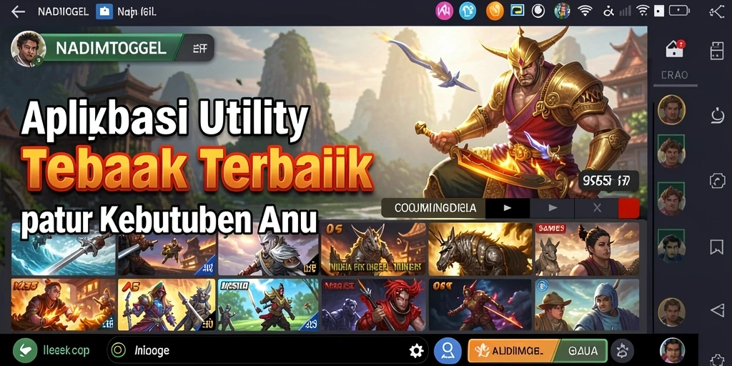 Tampilan antarmuka NADIMTOGEL yang bersih dan fungsional.