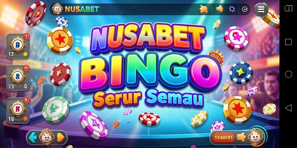 Tampilan gameplay Bingo yang seru di NUSABET.