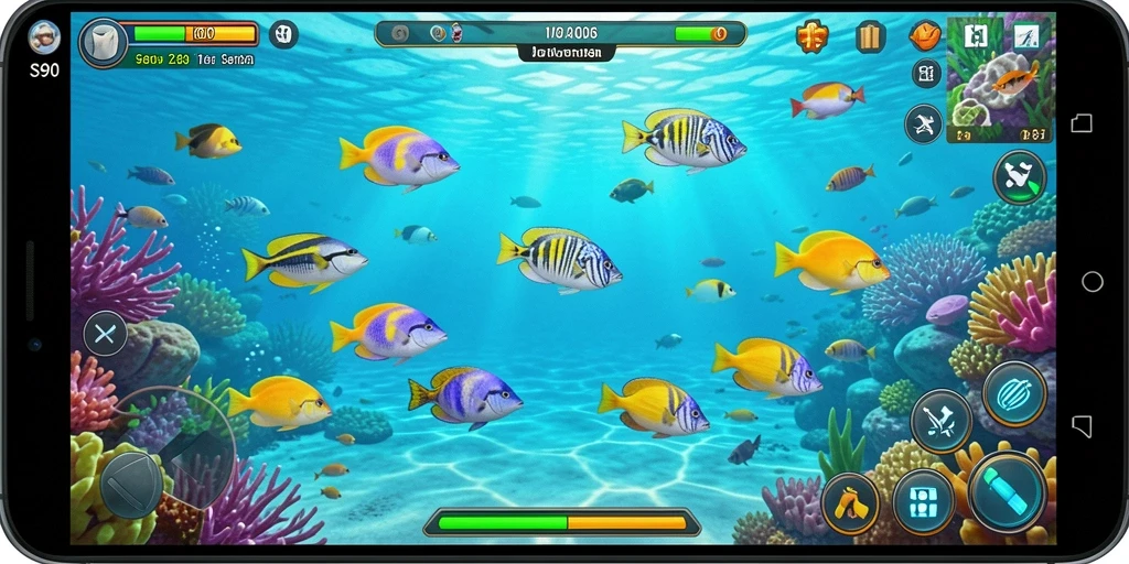 Tampilan gameplay menembak ikan yang seru di S80.