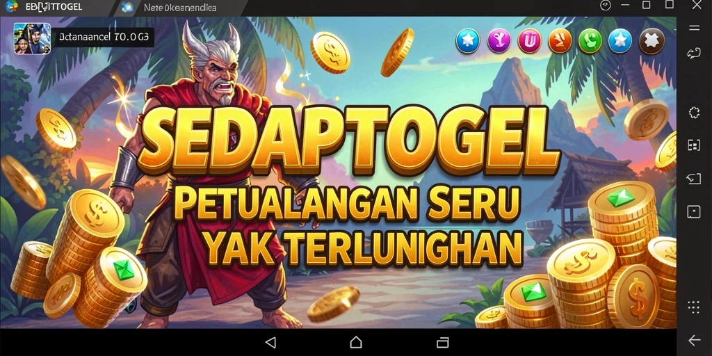 Gameplay SEDAPTOGEL yang penuh petualangan dan tantangan.