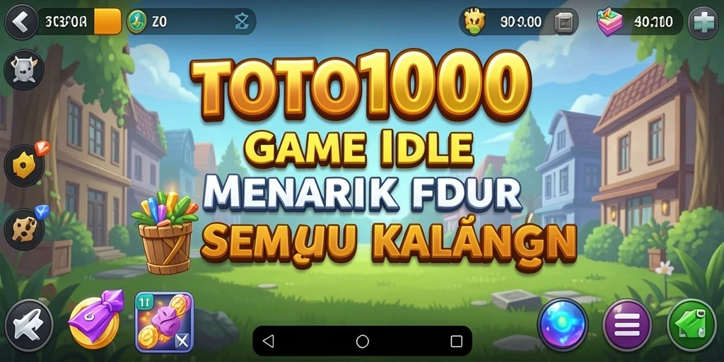 Screenshot gameplay TOTO1000 yang menampilkan keseruan permainan Idle.