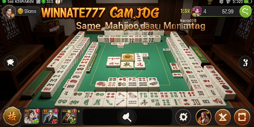 Screenshot dari gameplay seru WINRATE777 Mahjong dengan level yang menantang.