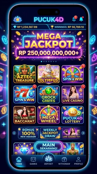 Tampilan antarmuka apk pucuk4d yang menarik dan mudah digunakan.